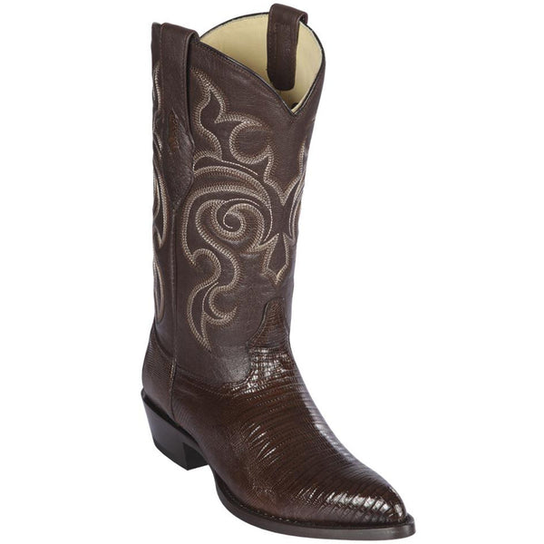 Brown lizard skin boot