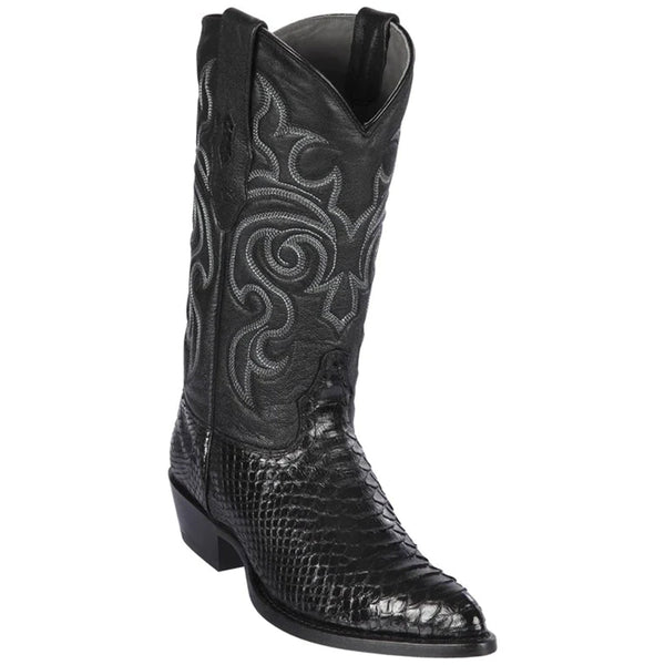 Mens Black Snakeskin Boots - Los Altos Boots