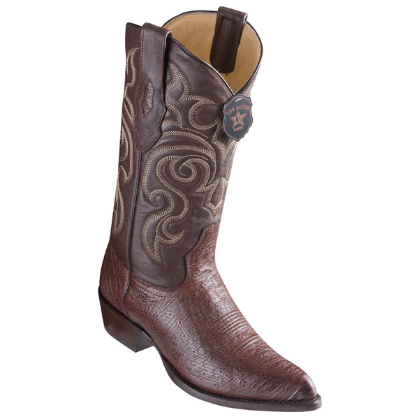 Brown Ostrich Boot