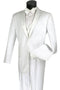 Mens Vested 2 Button Classic Tuxedo in White