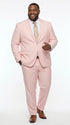 Men’s Light Pink 2 Piece Suit, Formal Dress Suit for Weddings, Prom, Parties, Summer Events Slim Fitted By Vitali