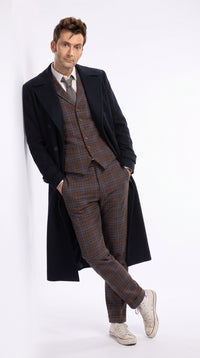 Men’s Black Long Overcoat – Doctor Who Fourteenth Doctor David Tennant Inspired Costume Coat