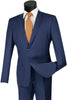 Mens Ultra Slim Fit Wool Feel Suit in Indigo
