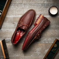 Marco Di Milano Amalfi Wine Premium Calf Leather Boat Shoes - view 8