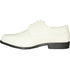 Bravo Mens Formal Wedding & Prom Double Runner Shiny Patent Dress Shoe in Ivory