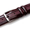 Mezlan Leather & Deerskin Belt Burgundy (AO11113)