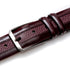 Mezlan Leather & Deerskin Belt Burgundy (AO11113)