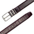 Mezlan Crocodile Belt Burgundy