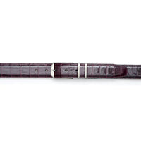 Mezlan Crocodile Belt Burgundy