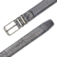 Mezlan Crocodile Belt Grey