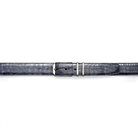 Mezlan Crocodile Belt Grey