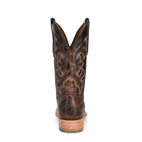 Square Toe Mens Cowboy Boots - Moka