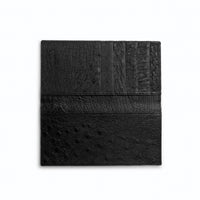 Ferrini Full Quill Ostrich Checkbook - Luxury Exotic Leather Shoes