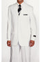 Mens 3 Button Polyester Fashion Suit in White