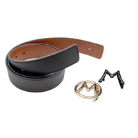 Mezlan Reversible Strap & Interchangeable Buckle Calfskin Belt (AO11534)