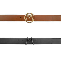 Mezlan Reversible Strap & Interchangeable Buckle Calfskin Belt (AO11534)