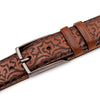 Mezlan Laser-Print Calfskin Belt - Luxury Italian Leather Belt
