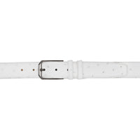 Mezlan Ostrich Leather Belt - Luxurious Italian Craftsmanship