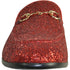Bravo Mens Modern Glitter Sequin Prom Tuxedo Loafer in Red - Men's Dress Shoes