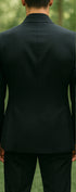 Adrian One Button Black Slim Fit Wedding Groomsmen Suit Online