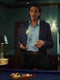 Poker Face 2023 Adrien Brody Blue Check Blazer