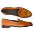 Zelli Alberto Calf and Sueded Leather Penny Loafer in Cognac