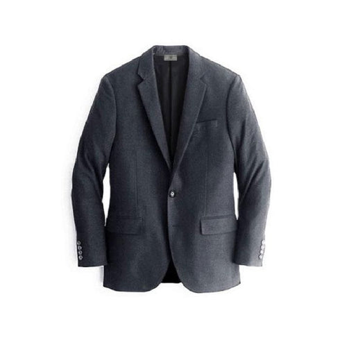 Alberto Nardoni Charcoal Notch Lapel Cashmere Wool