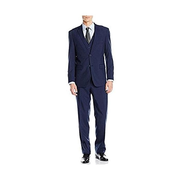 Alberto Nardoni Cobalt Blue European Fit Slim Suit – OvercoatUSA