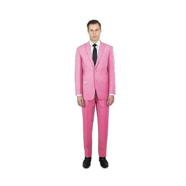 Alberto Nardoni Light Pink Two Buttons Suit