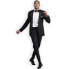 Alberto Nardoni Mens Style Single Breasted black Overcoat