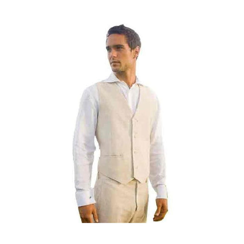 Alberto Nardoni Natural Satin Front Slit Pockets overcoat