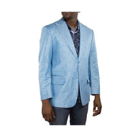 Alberto Nardoni One Ticket Pocket Turquoise Linen Blazer