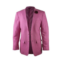 Alberto Nardoni Pink Linen Fashionable Blazer for men