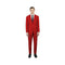 Alberto Nardoni Red Two Buttons Classic Fit Suit