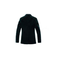 Alberto Nardoni Single Breasted Olive Green Velvet