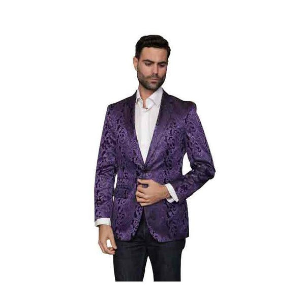 Alberto Nardoni Single Breasted Purple coat