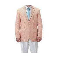 Alberto Nardoni Single Breasted sear sucker Orange Blazer