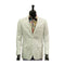 Alberto Nardoni Two Buttons Linen Notch Lapel White Blazer