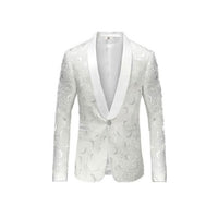 Alberto Nardoni  White Paisley Shawl Sport Jacket