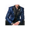 Alberto Nardoni navy Blue Black Embroidery Blazer