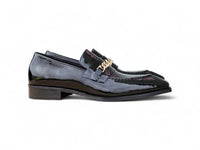 Carrucci Amber Patent Leather Chain Loafers