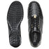 Men's Belvedere Astor Soft Calf & Caiman Crocodile Hornback Dress Sneaker in Black