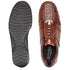 Men's Belvedere Astor Soft Calf & Caiman Crocodile Hornback Dress Sneaker in Cognac