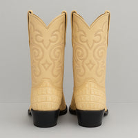 Botas de  Cocodrilo - Caiman Cola Horma Puntal- A