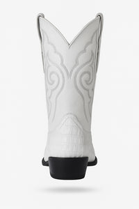 Botas de  Cocodrilo - Caiman Cola Horma Puntal- A