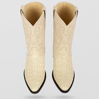 Botas de  Cocodrilo - Caiman Cola Horma Puntal- A