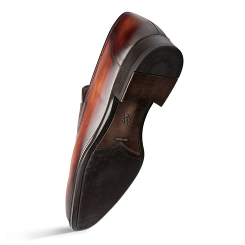 Avenue Rubber Sole Penny Cognac/Rust Men’s Loafer Shoes By Mezlan Made In Spain Brand