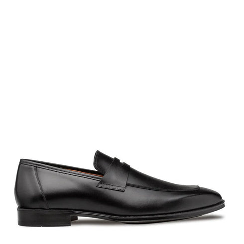 Avenue Rubber Sole Penny Loafer Black By Mezlan Made In Spain Brand