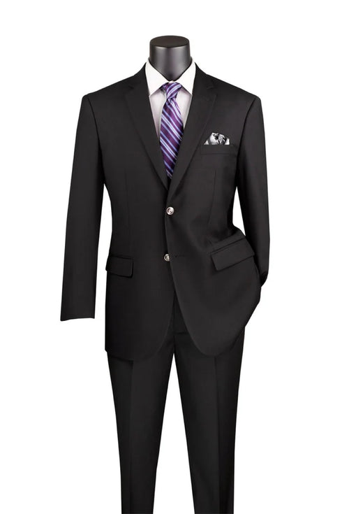 (40R, 44S, 48R, 52L, 56L) Regular Fit Blazer 2 Button in Black