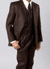 Classic Boy Suit 5 Piece Set Brown
